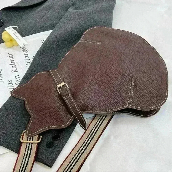 Cat Handbag with Fabric Crossbody Strap - Picture 3 of 7